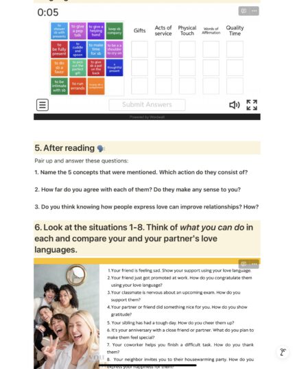 5 love languages example