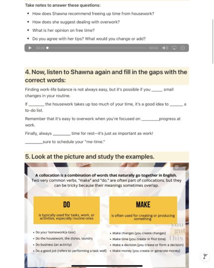 work life balance example