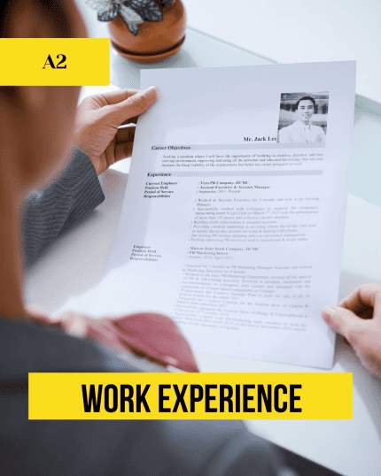 work experience lesson