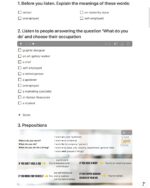 work experience example