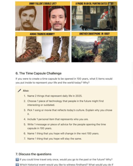 speaking time example