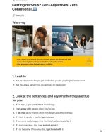 Getting nervous? Get+Adjectives. Zero Conditional. - Image 2